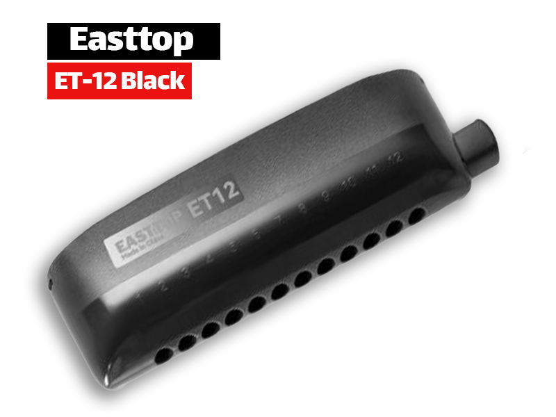 ساز دهنی کروماتیک ایستاپ مشکی مدل Easttop ET12 Black