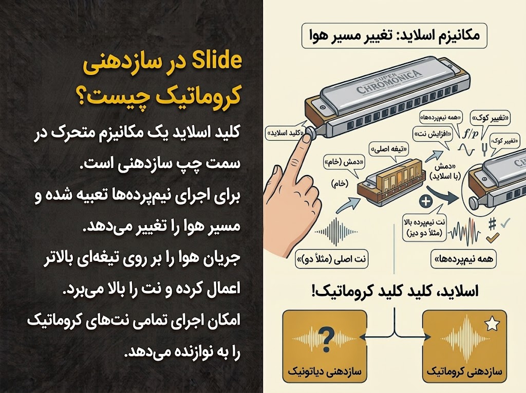 اسلاید در سازدهنی کروماتیک چیست؟
