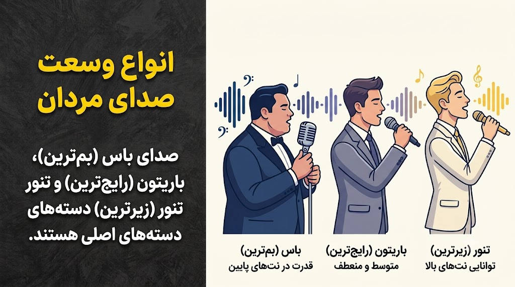 انواع صدای مردانه