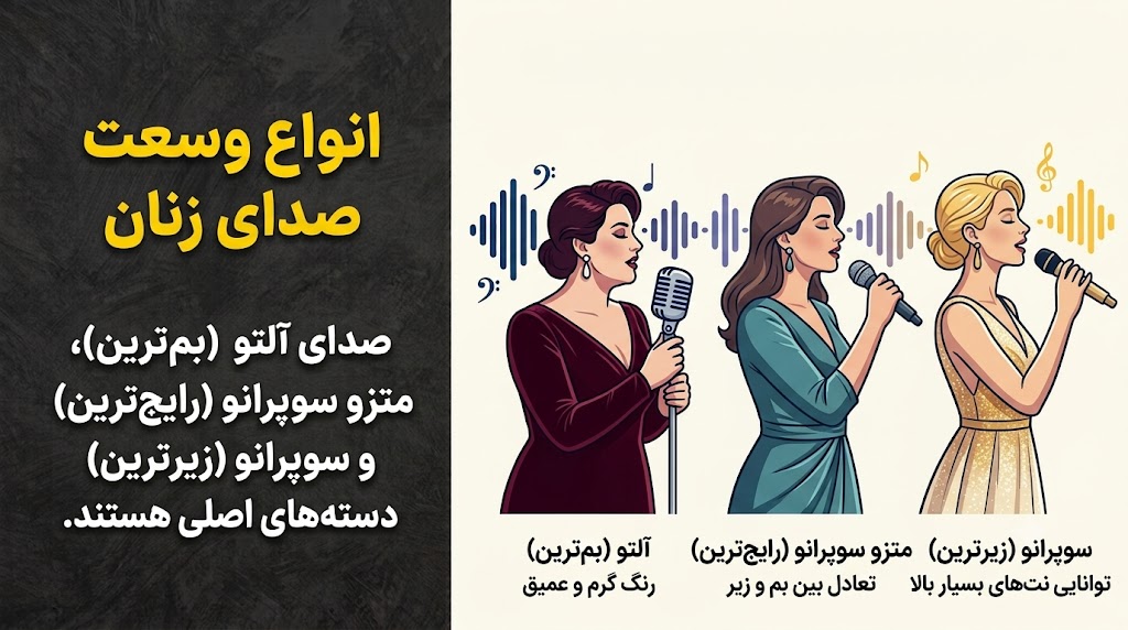 انواع صدای زنانه