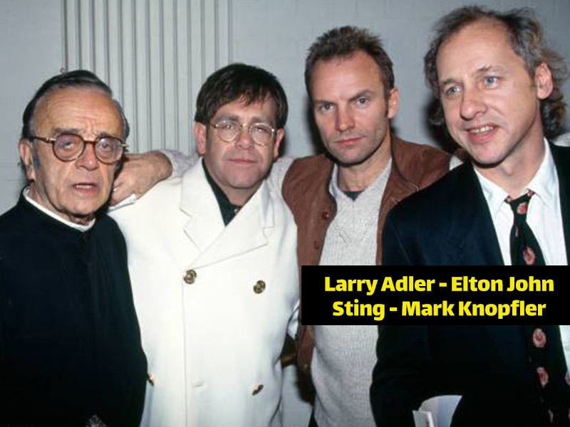 لری ادلر larry adler elton john sting mark knopfler