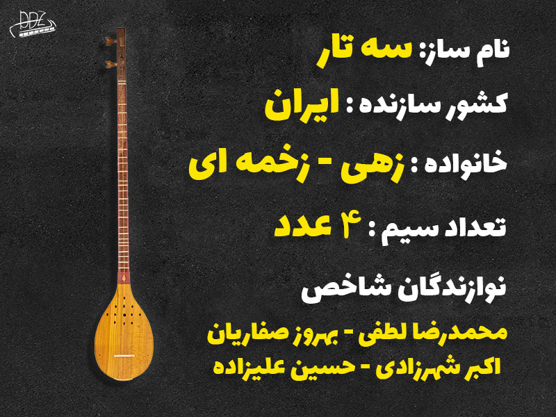 مشخصات کلی ساز سه تار